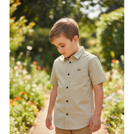 CAMISA DRILL EMILIO M/C C/BOL