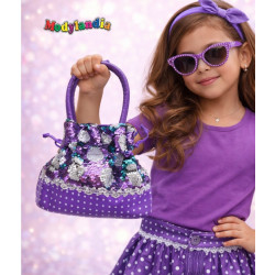 CARTERA NIÑA LENTEJUELAS PUNTOS