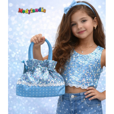 CARTERA NIÑA FRANCIS LENTEJUELAS