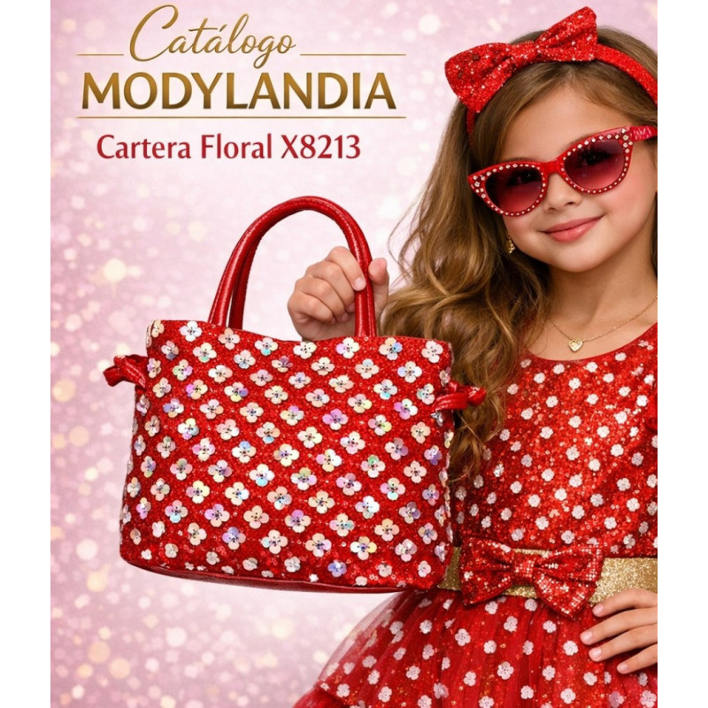 CARTERA NIÑA FLORES