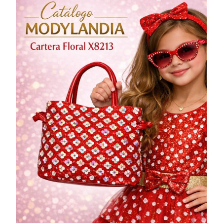 CARTERA NIÑA FLORES