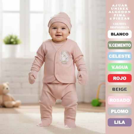 AJUAR ALG C.ENT BORDADO ZOO NENOS