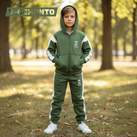 CONJ FRANELA NIÑO 2 PZ KING CAPUCHA