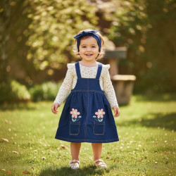 YAMPER JEANS NIÑA 2PZ GANCHO HAPPY