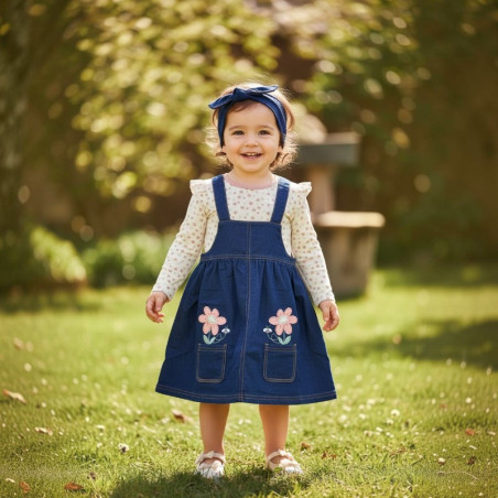 YAMPER JEANS NIÑA 2PZ GANCHO HAPPY
