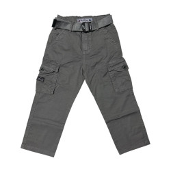 PANT DRILL NIÑO CARGO BOLSILLO HUELLAS