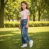 PANT JEANS NIÑA CARGO MARIPOSA JENCER