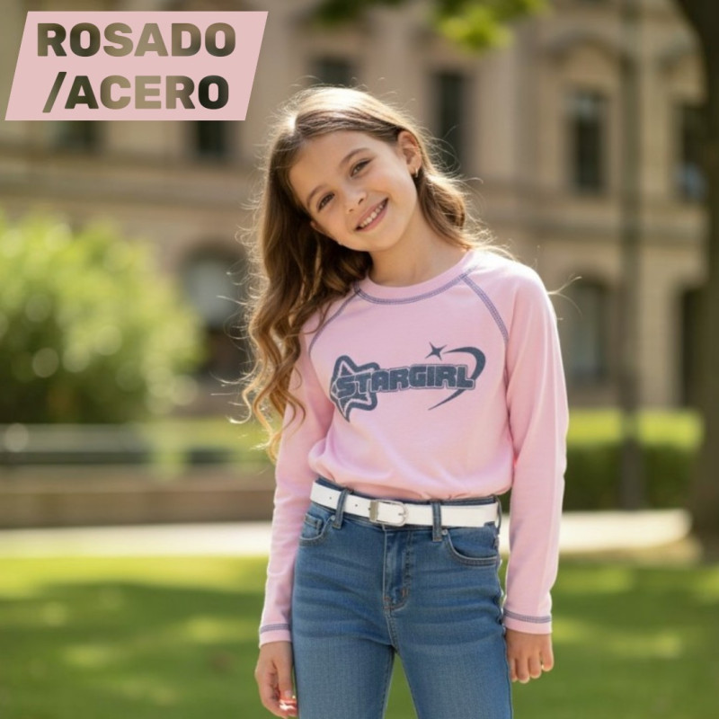 POLO NIÑA CR ML STARGIRL ACOST