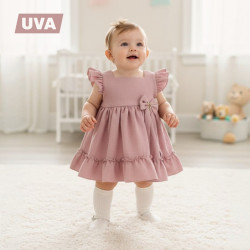 VESTIDO NIÑA GASA LAZO GANCHO