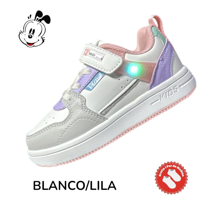 ZAPATILLA PEGA NIÑA LUCES 5404B3 VADY