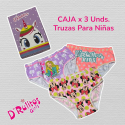 TRUZA NIÑA CAJA X3 UND 021 DRULITOS