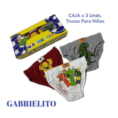 TRUZA NIÑO CAJA X3 GABRIELITO