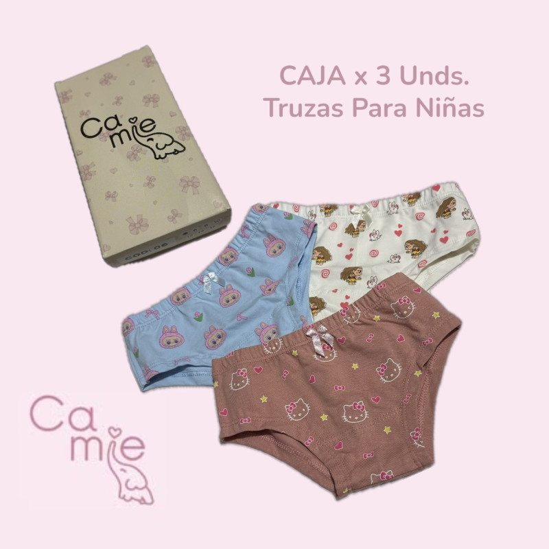 TRUZA NIÑA CAJA  X 3UND CAMIE ALG.PERUAN
