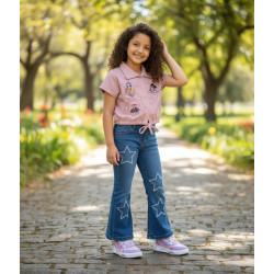 PANT JEANS NIÑA STAR PALAZO JENCER