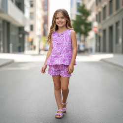CONJUNTO SHORT FABY VIOLETA