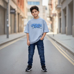 POLO NIÑO OVERSIZE CR MC TAZ VM KIDS