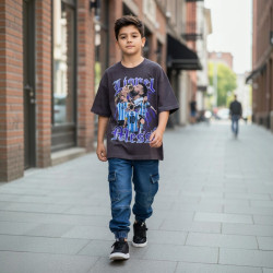 POLO NIÑO OVERSIZE CR MC LIONEL VM KIDS
