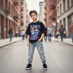 POLO NIÑO OVERSIZE CR MC LIONEL VM KIDS