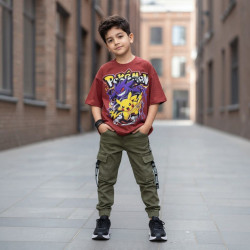 POLO NIÑO OVERSIZE CR MC POKEMON VMKIDS