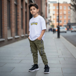 POLO NIÑO OVERSIZE CR MC POKEMON VMKIDS
