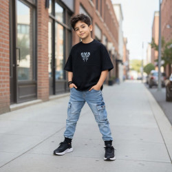 POLO NIÑO OVERSIZE CR MC TRIVAL VM KIDS