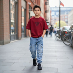 POLO NIÑO OVERSIZE CR MC TRIVAL VM KIDS