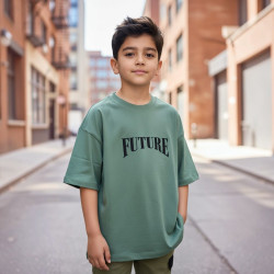 POLO NIÑO OVERSIZE CR MC FUTURE VM KIDS