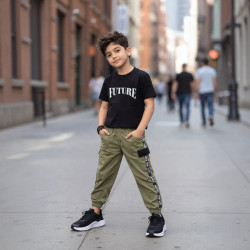 POLO NIÑO OVERSIZE CR MC FUTURE VM KIDS