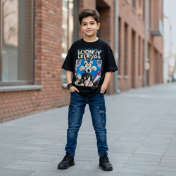 POLO NIÑO OVERSIZE CR MC COYOTE VM KIDS