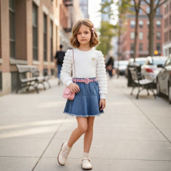 POLO WAFER NIÑA LAURA AM KIDS ML CR