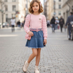 POLO WAFER NIÑA LAURA AM KIDS ML CR