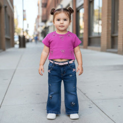 PANTALON JENS NIÑA MINNIE BABY PAU