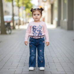 PANTALON JENS NIÑA MINNIE BABY PAU