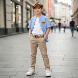PANTALON DRIL NIÑO CLASICO YAHIR