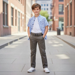 PANTALON DRIL NIÑO CLASICO YAHIR