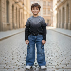 PANTALON JENS CARGO NIÑO  YAHIR