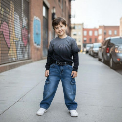 PANTALON JENS CARGO NIÑO  YAHIR