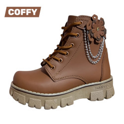 BOTAS NIÑA CUERO FLOR CADENA B550RRC
