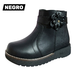 BOTAS NIÑA CUERO FLOR B160RR