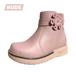 BOTAS NIÑA CUERO FLOR B160RR