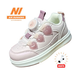 ZAPATILLA NIÑA LUCES B627-1 AIR RUNNING