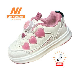 ZAPATILLA NIÑA LUCES B627-1 AIR RUNNING