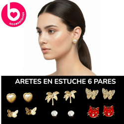 ARETES BIJOU PACK 6 UNIDADES
