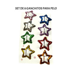 SET DE 8 GANCHITOS PARA CABELLO