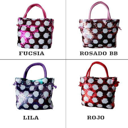 CARTERA NIÑA LENTEJUELAS DISEÑOS