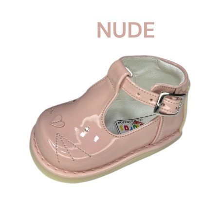 ZAPATO PIBE NIÑA CHAROL GATITA AMIGUITOS