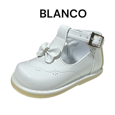 ZAPATO PIBE NIÑA CHAROL CORBATA AMIGUITO